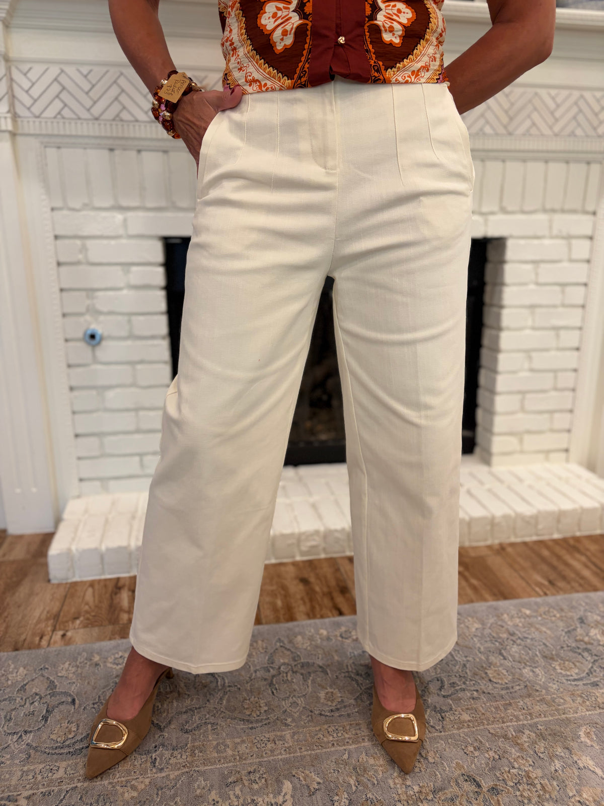 Easy Ecru Pant
