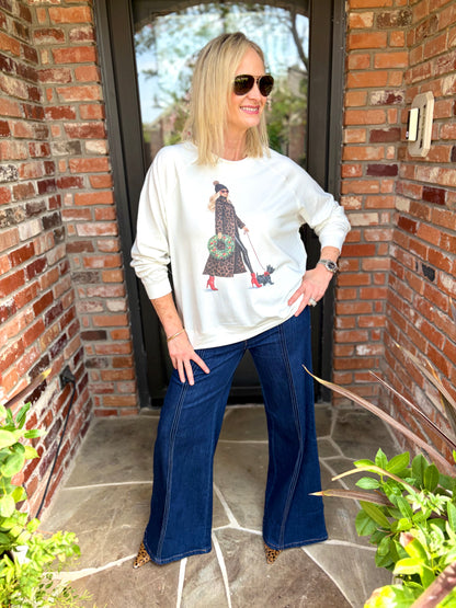 Bougie Holiday Walk Sweatshirt