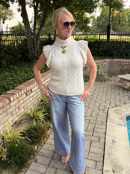 Ella Grace Flutter Cable Knit