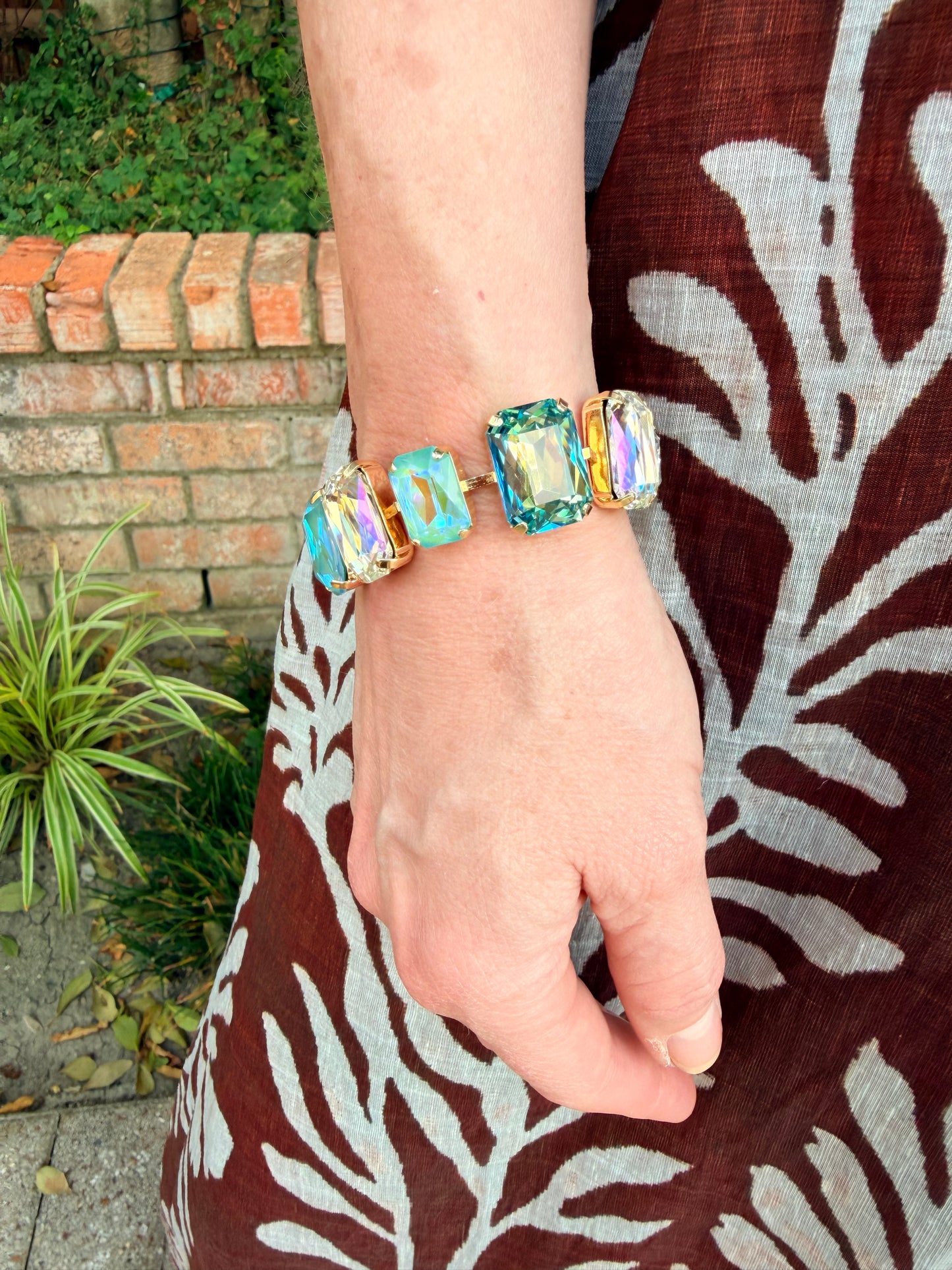 Wrapped in Blue Crystal Bracelet