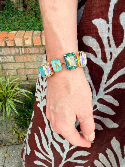 Wrapped in Blue Crystal Bracelet