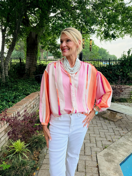 Sunset Stripe Blouse