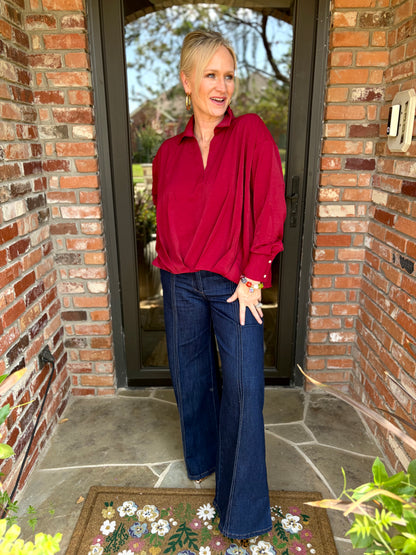 Merlot Muse Blouse