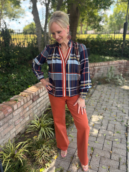 The Prescott Plaid Blouse