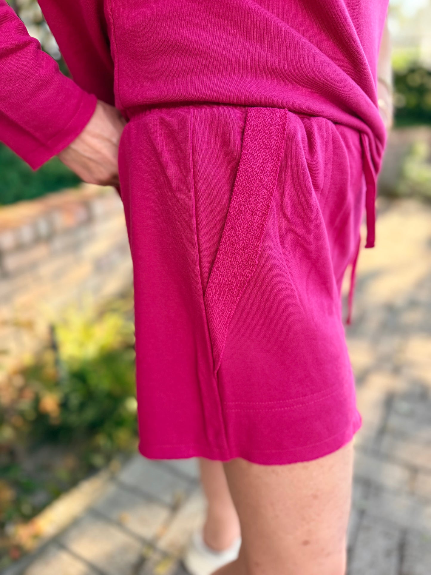 Randi Raspberry Lounge Short Set