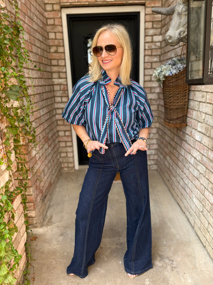 Ivy Lane Striped Blouse