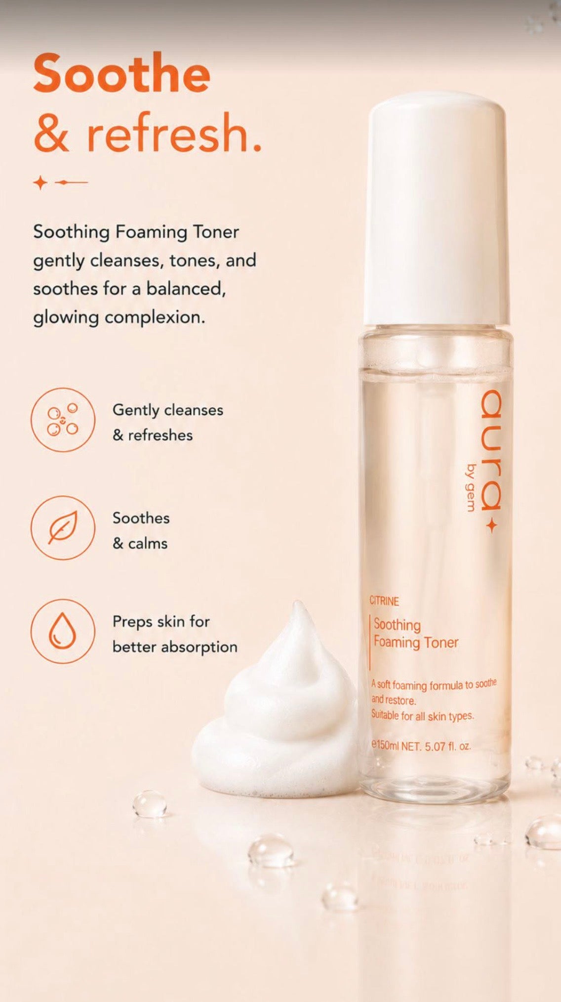 Soothing Foaming Toner