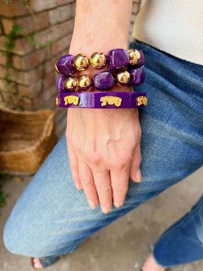 Purple Radiance Bracelet Set