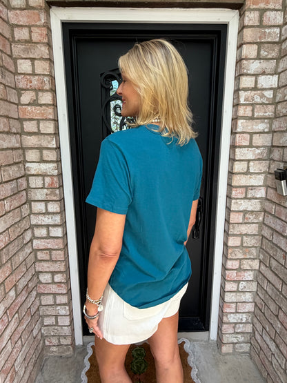 Tilly Teal Boyfriend Tee
