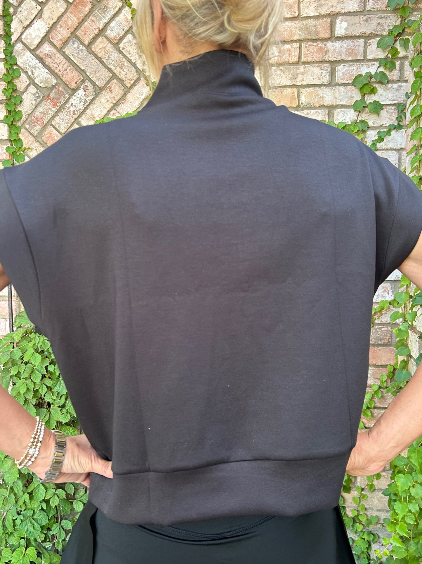 Black Half Zip Scuba