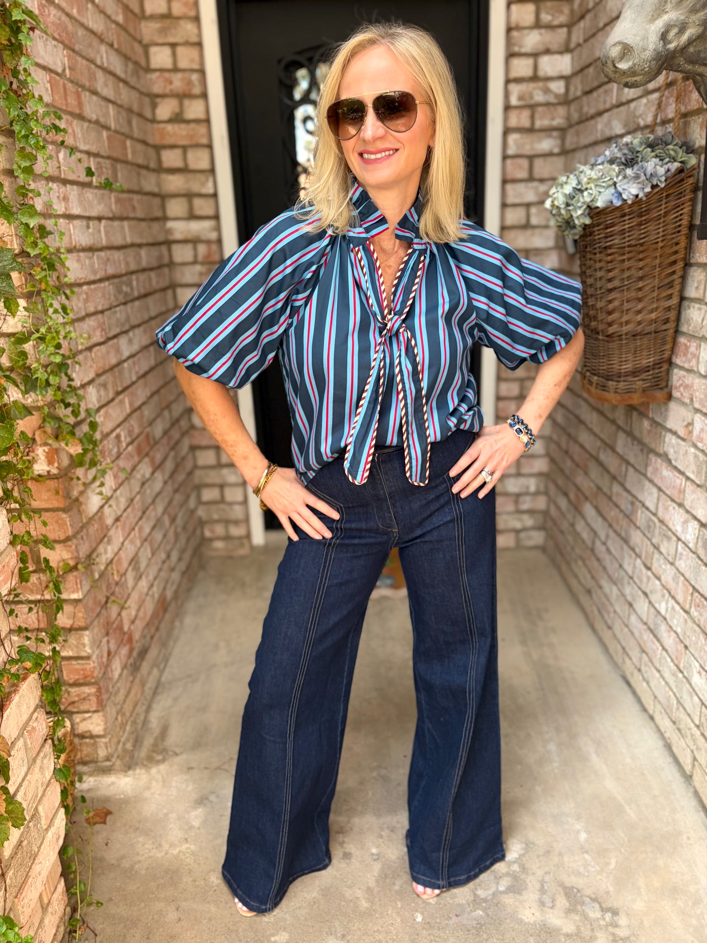 Ivy Lane Striped Blouse