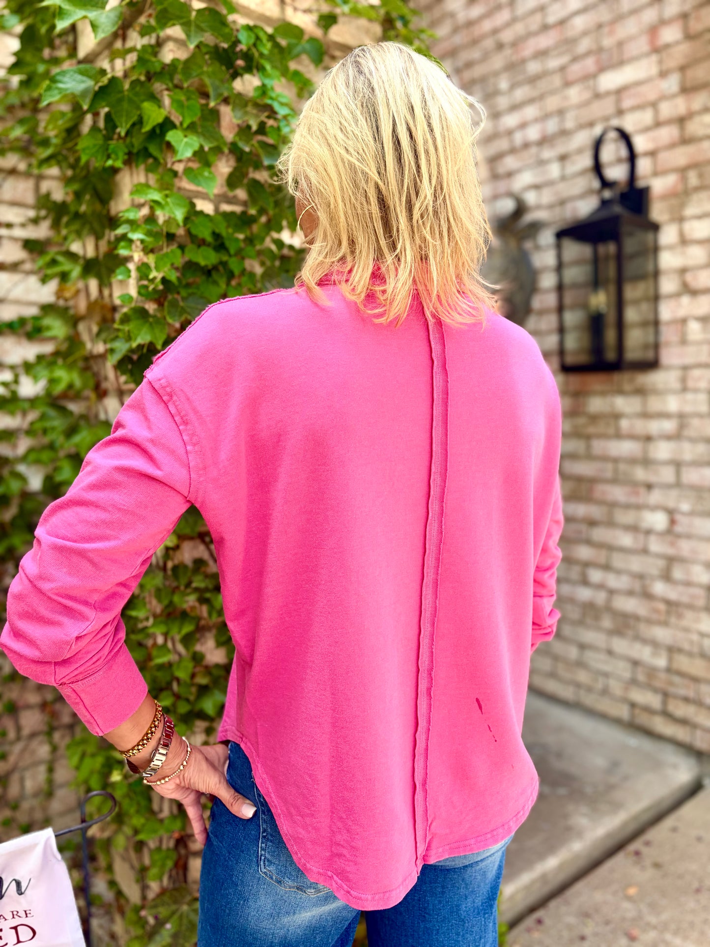 Perry Pretty Pink Seam Top