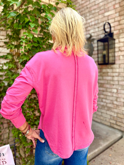 Perry Pretty Pink Seam Top