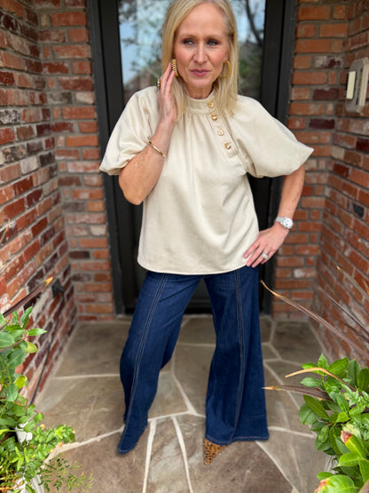 The Park Avenue Cream Blouse