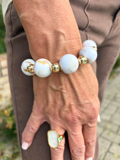 Ivory Swirl Bracelet