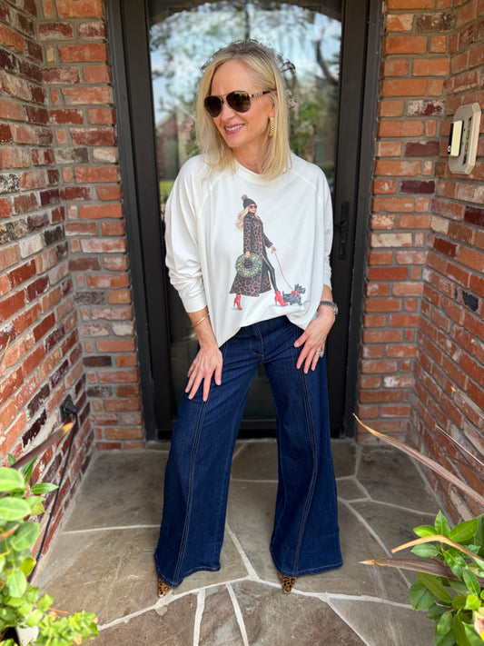 Bougie Holiday Walk Sweatshirt