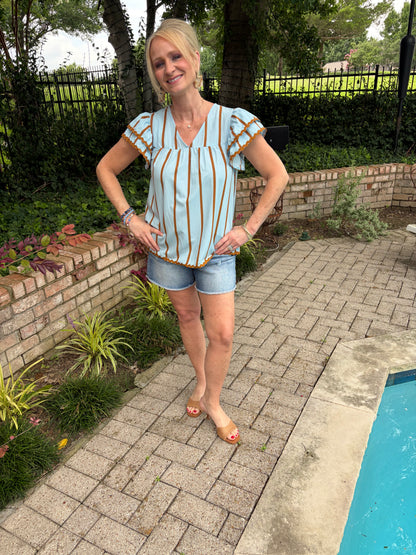 Simply Sweet Striped Blouse