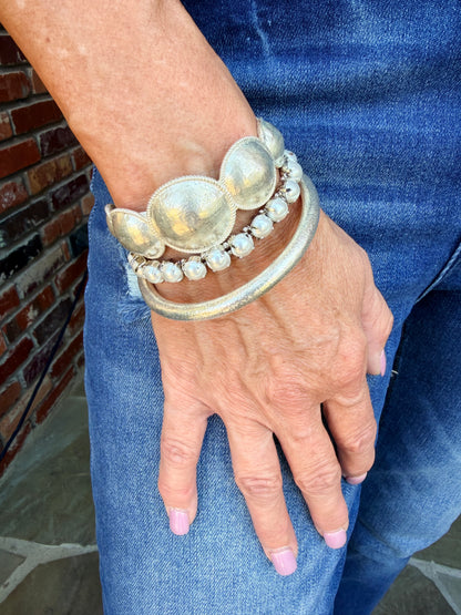 Daily Style Bangle -Silver