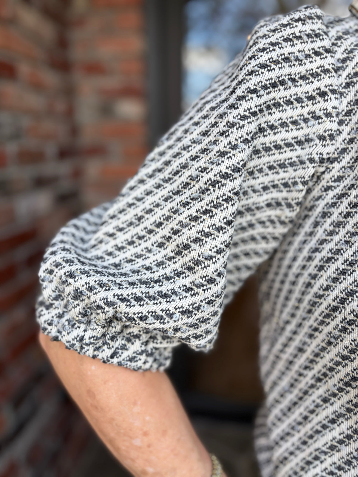 Georgina Grey Tweed Top