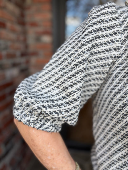 Georgina Grey Tweed Top