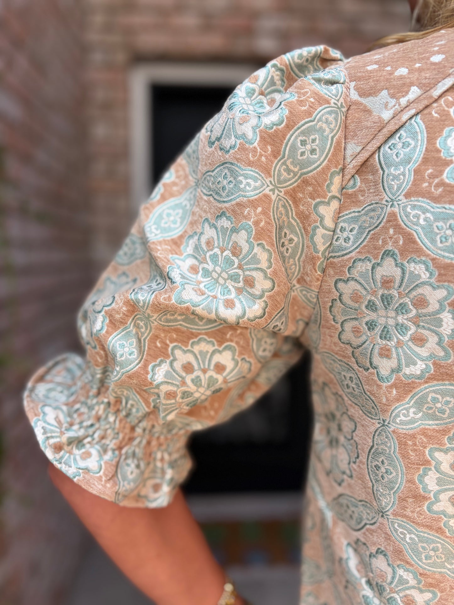 The Eloise Champagne Blouse