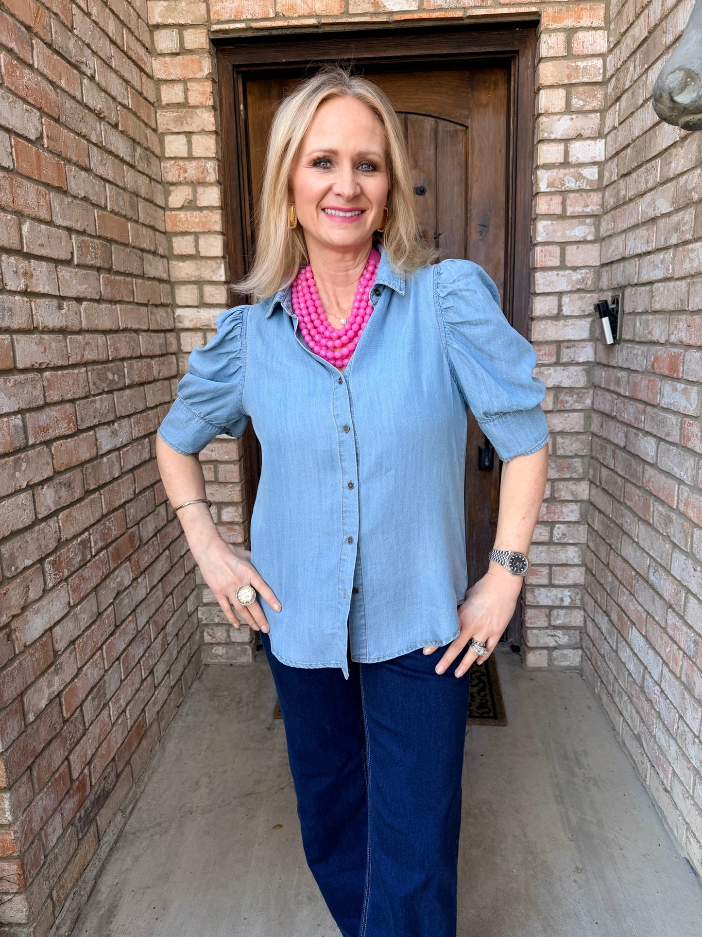 Livia Chambray Blouse