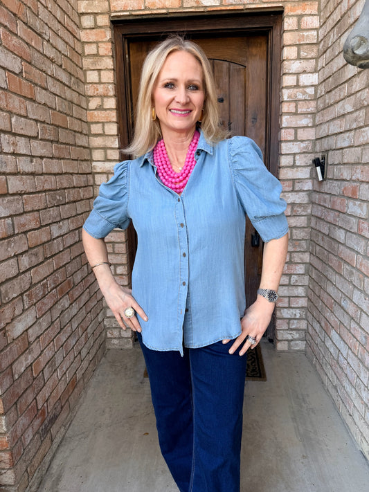 Livia Chambray Blouse