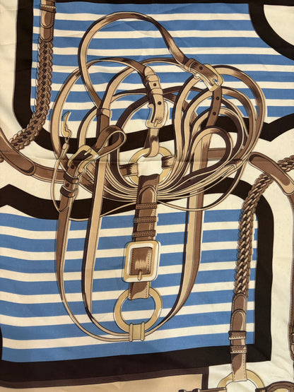 Blue Bridle Scarf