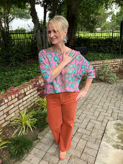 Pink Concho-Italian Knit