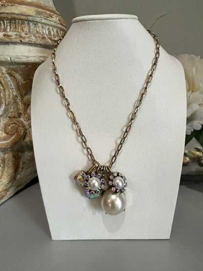 Charmed Necklace- AB Pearl