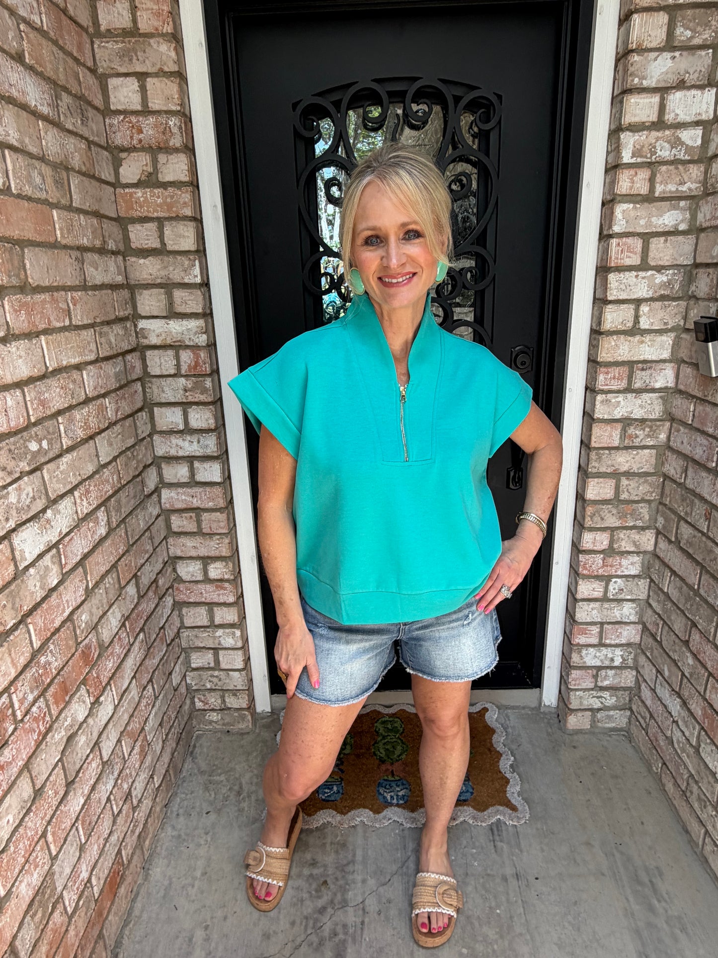 Turquoise Scuba 1/4 Zip