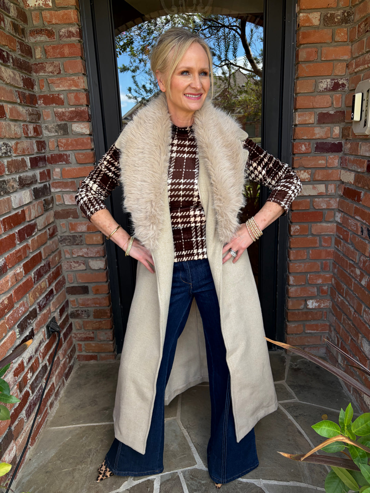 Dakota Faux Fur Duster