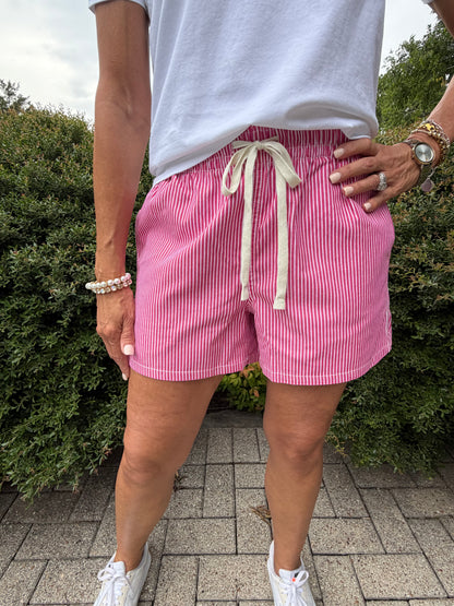 Boardwalk Pink Stripe Shorts