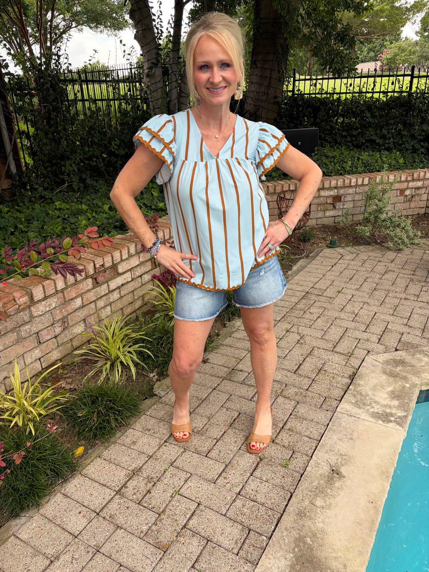 Simply Sweet Striped Blouse