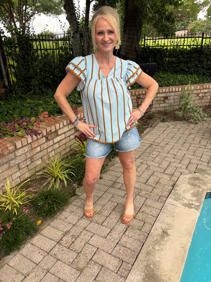 Simply Sweet Striped Blouse