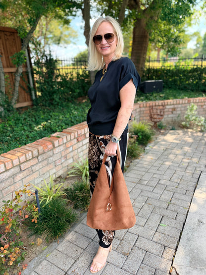 Cassandra Camel Handbag