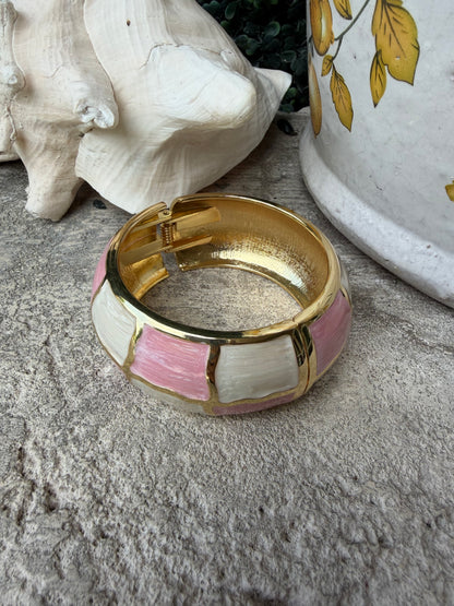 Kenzie Pink & White Bangle
