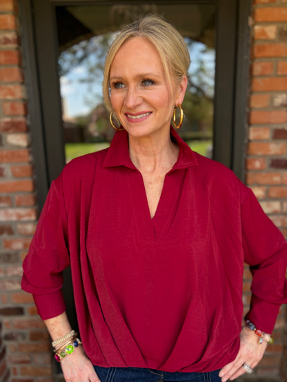 Merlot Muse Blouse