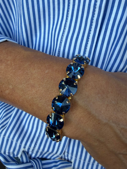 Stunning Sapphire Blue Crystal Bracelet