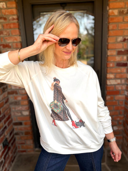 Bougie Holiday Walk Sweatshirt