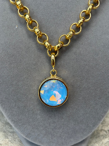 Light Blue Gemstone Charm