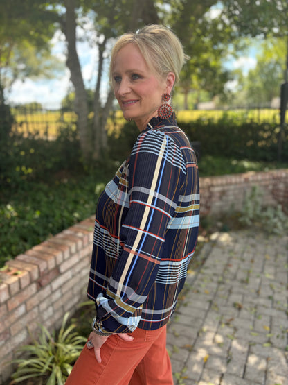 The Prescott Plaid Blouse