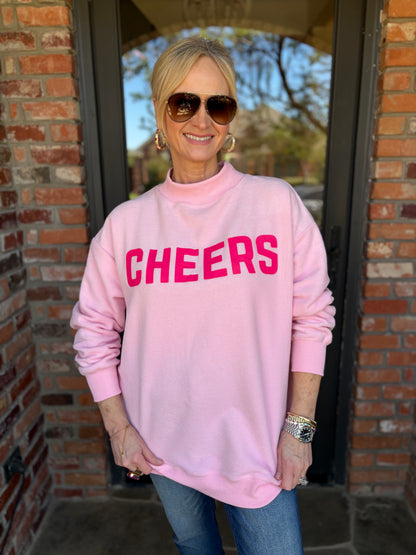 Pink Merry & Cheers Reversible Sweatshirt