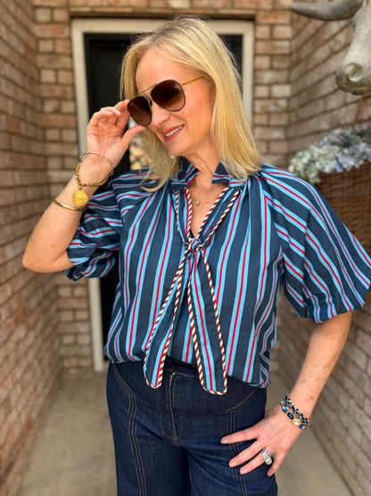 Ivy Lane Striped Blouse