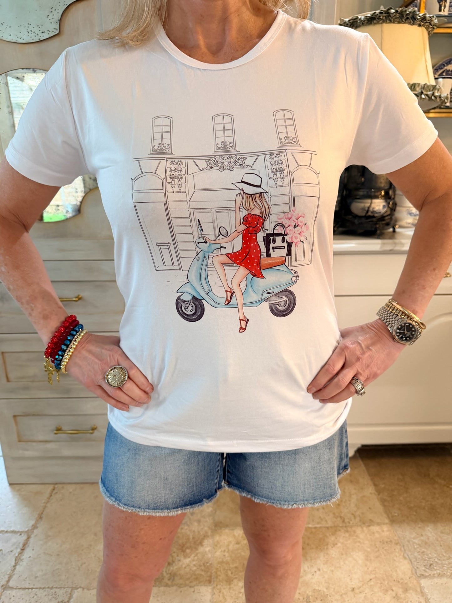 Vespa Girl Tee