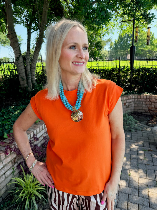 Sunburst Orange Everyday Tee