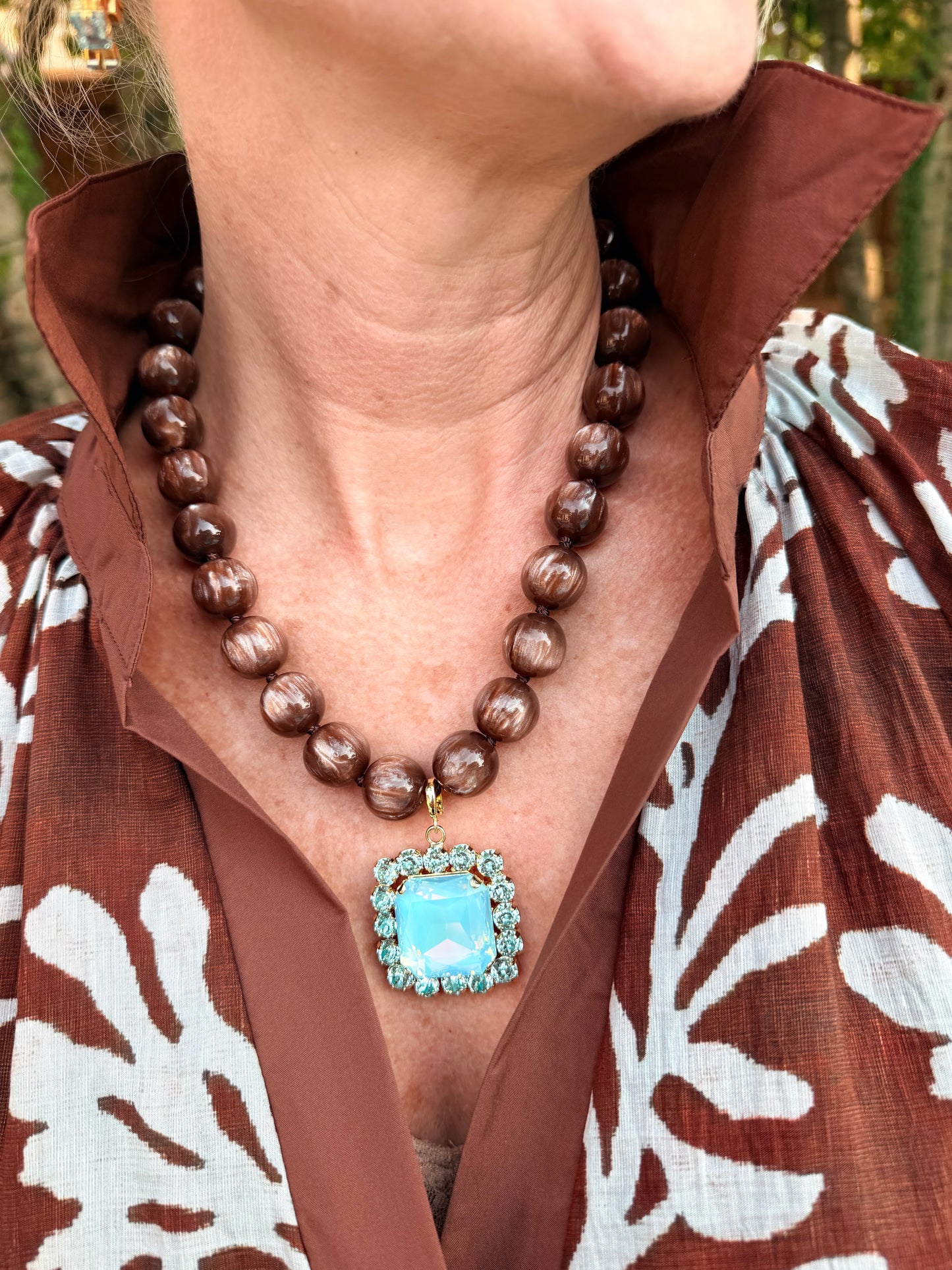 Chocolate Sky Statement Necklace