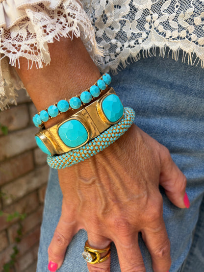 City Style Beaded Bracelet-Gold