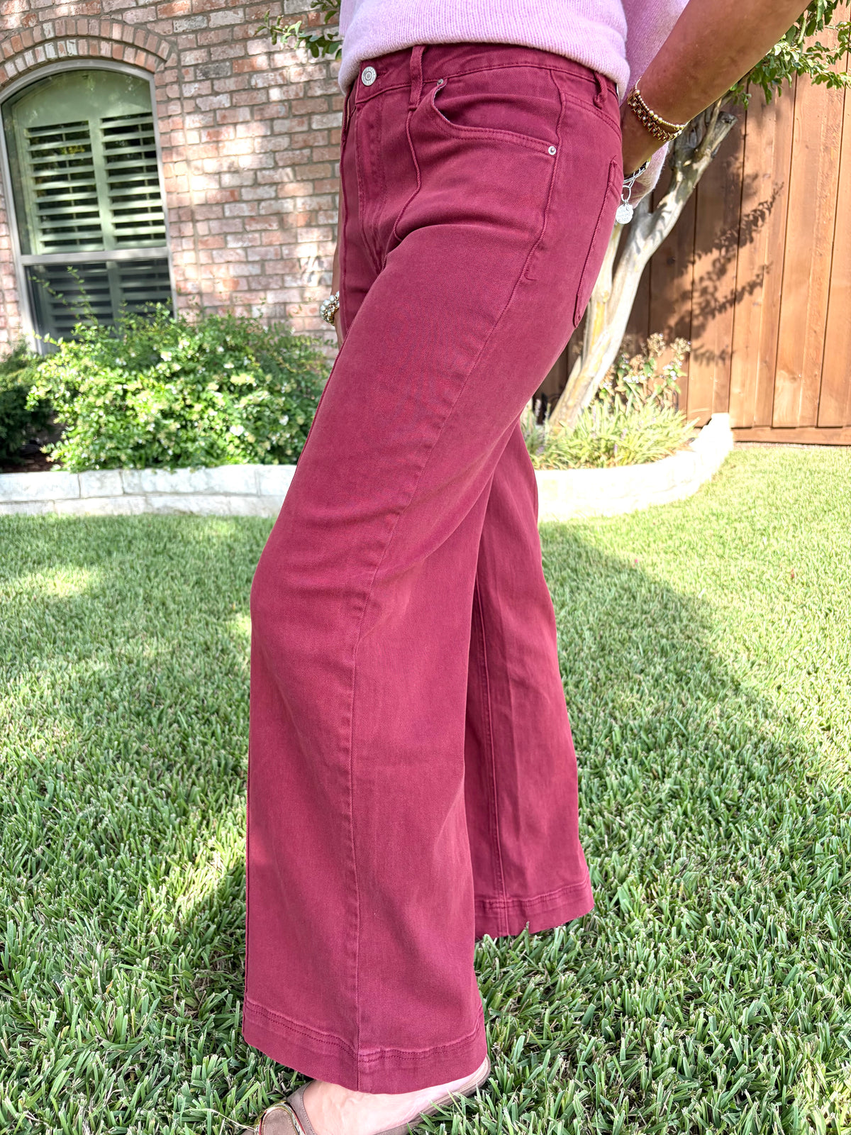 Burgundy Bliss Denim