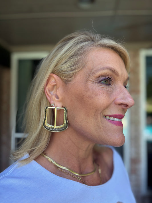 Buckle Up Earrings